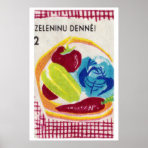 Schale mit Gemüse - Streichholzschachtel-Druck - Ä