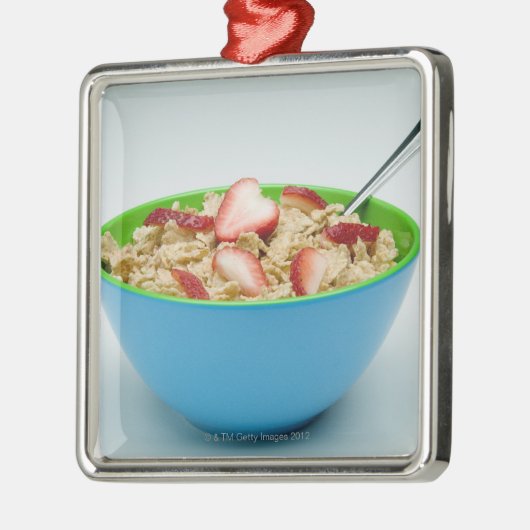 Schale mit Getreide Silbernes Ornament (Links)