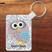 Schale mit grauem Wasserfarben Schlüsselanhänger (Rückseite)