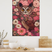 Schale mit großen Augen vor Blume #3 Poster (Küche)