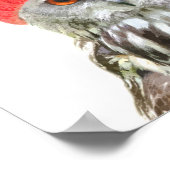 Schale mit Kappe lustiges Tierportrait Poster (Ecke)