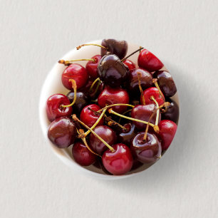 Schale mit Kirschen Button