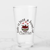 Schale mit Kirschen Glas (Vorderseite)