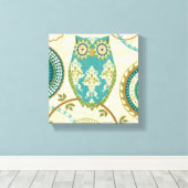 Schale mit kreisförmigen Mustern Leinwanddruck (Insitu (Holzboden))