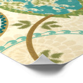 Schale mit kreisförmigen Mustern Poster (Ecke)