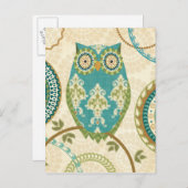 Schale mit kreisförmigen Mustern Postkarte (Vorne/Hinten)