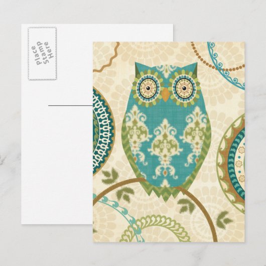 Schale mit kreisförmigen Mustern Postkarte (Vorne/Hinten)