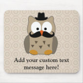 Schale mit Mustache und Hut Mousepad (Vorne)