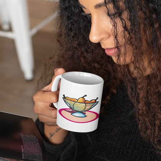 Schale mit Obst Kaffeetasse