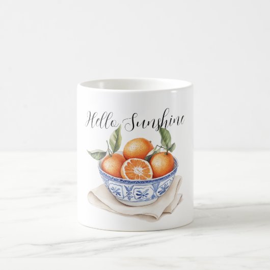 Schale mit Orangen Sizilianischer Sommer Hallo Son Kaffeetasse (Mittel)