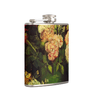 Schale mit Pfingstrosen und Rosen, Vincent van Gog Flachmann