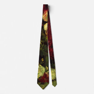 Schale mit Pfingstrosen und Rosen von Vincent van  Krawatte