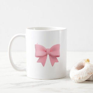 Schale mit rosa Schleife Kaffeetasse