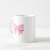 Schale mit rosa Schleife Kaffeetasse (Vorderseite Links)