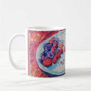 Schale mit roten Früchten Kaffeetasse