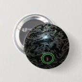 Schale mit schwarzem und grauem Rasen, runde Abzei Button (Vorne & Hinten)