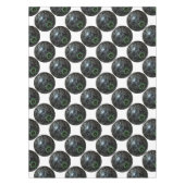 Schale mit schwarzem und grauem Rasen, Tischdecken (Vorderseite)