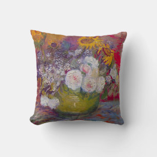 Schale mit Sonnenblumen und Rosen von Vincent van  Kissen