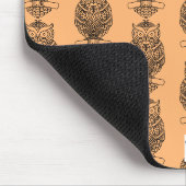 Schale (Muster orange) - Maus-Pad Mousepad (Ecke)