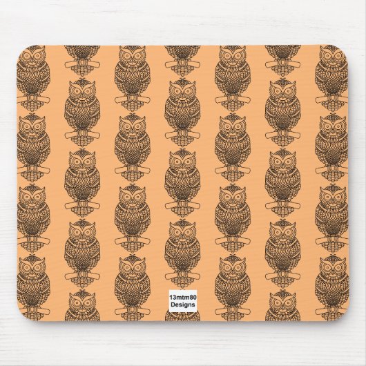 Schale (Muster orange) - Maus-Pad Mousepad (Vorne)