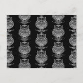 Schale (Muster schwarz) - Postkarte (Vorderseite)