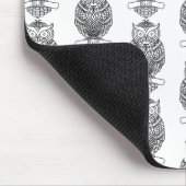 Schale (Muster weiß) - Mauspad (Ecke)