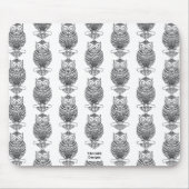 Schale (Muster weiß) - Mauspad (Vorne)