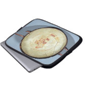 Schale ohne Fuß, stehendes Muse, das den Lyre Laptopschutzhülle (Vorne Knopf)