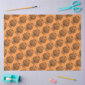 Schale (orange) - Gewebepapier Seidenpapier (Basteln)
