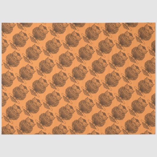Schale (orange) - Gewebepapier Seidenpapier (Vorderseite)