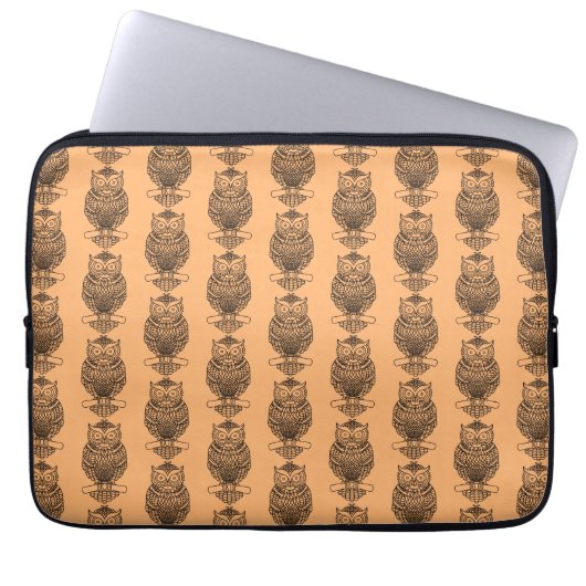Schale (orange) - Laptop-Sieb Laptopschutzhülle (Vorderseite)