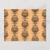 Schale (orange Muster) - Postkarte (Vorderseite)