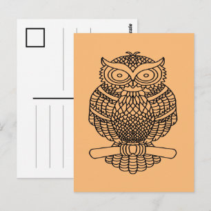 Schale (orange) - Postkarte