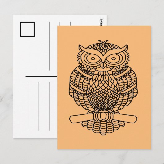 Schale (orange) - Postkarte (Vorne/Hinten)