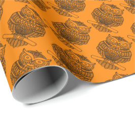 Schale (orange) - Umschlagpapier Geschenkpapier