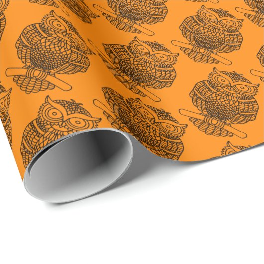 Schale (orange) - Umschlagpapier Geschenkpapier (Rolleneckpunkt)