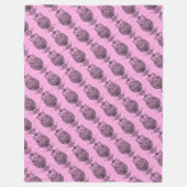 Schale (pink) - Fleece Blanket (Vorderseite)