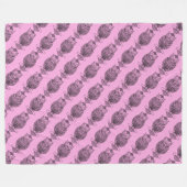 Schale (pink) - Fleece Blanket (Vorderseite (Horizontal))