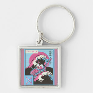Schale Ramen Vaporwave Design Schlüsselanhänger