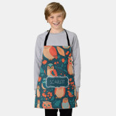 Schale Retro Personalisiertes Muster Schürze (Getragen)
