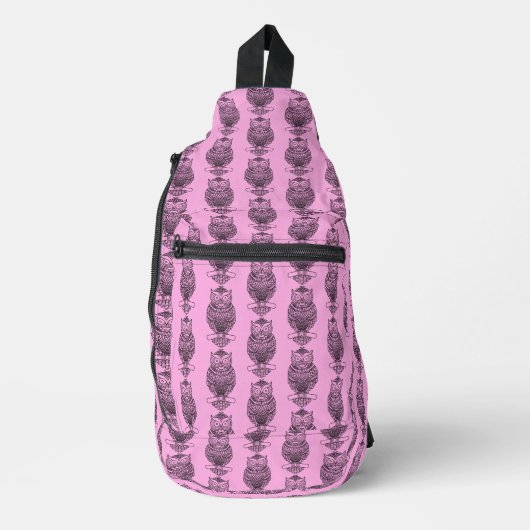 Schale (rosa) - Beutel Crossbody Bag (Vorderseite)
