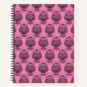 Schale (rosa) - Notebook Notizblock (Vorderseite)