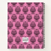 Schale (rosa) - Notebook Notizblock (Rückseite)