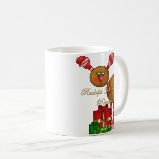 Schale-Rudolph das rote Nasen-Ren Kaffeetasse (VorderseiteRechts)