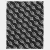 Schale (schwarz) - Fleece Blanket (Vorderseite)