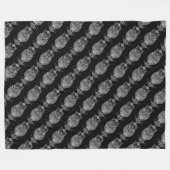 Schale (schwarz) - Fleece Blanket (Vorderseite (Horizontal))