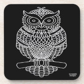 Schale (schwarz) - Kunststoff-Untersetzer Getränkeuntersetzer (Vorderseite)