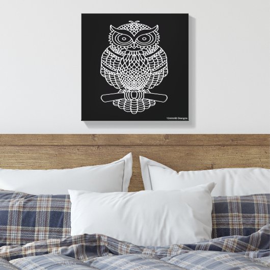 Schale (schwarz) - Leinwand (Insitu (Schlafzimmer))