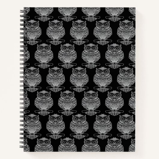 Schale (schwarz) - Notebook Notizblock (Vorderseite)