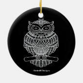 Schale (schwarz rund) - Keramik Ornament (Hinten)